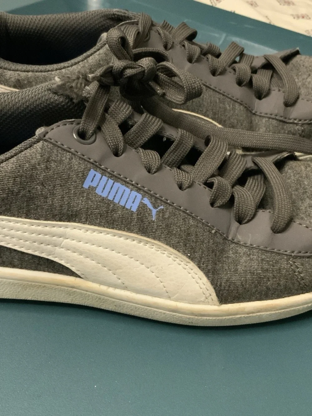 Puma Women's Shoes Active Lace Up Grey Sneakers Size 5